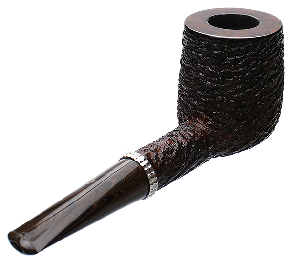 Larry Roush Sandblasted Billiard with Hammer Finish Silver (S5) (2452)