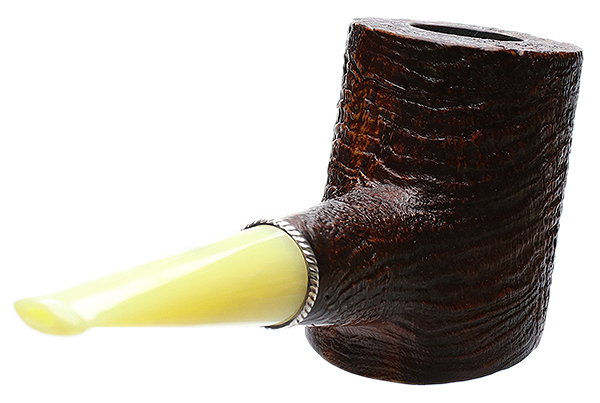 Larry Roush Sandblasted Poker with Rope Finish Silver and Bakelite (S5) (2456)