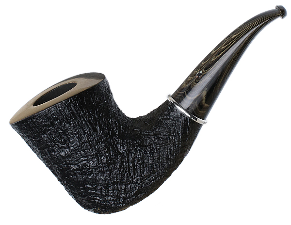 Larry Roush Sandblasted Bent Dublin with Silver (S5) (2463)