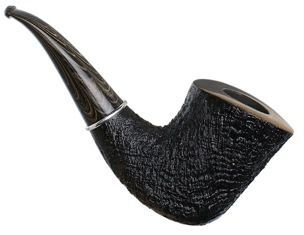 Larry Roush Sandblasted Bent Dublin with Silver (S5) (2463)