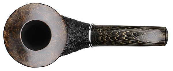 Larry Roush Sandblasted Bent Dublin with Silver (S5) (2463)