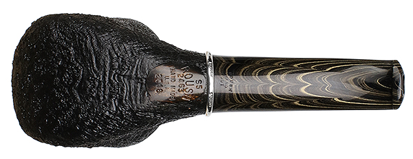 Larry Roush Sandblasted Bent Dublin with Silver (S5) (2463)