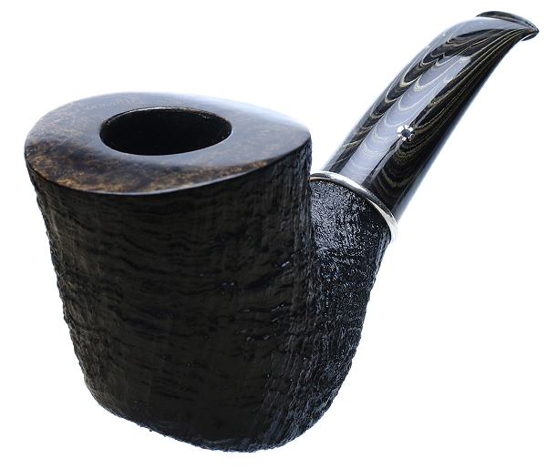 Larry Roush Sandblasted Bent Dublin with Silver (S5) (2463)