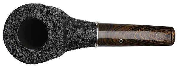 Larry Roush Sandblasted Bent Pot with Silver (S4) (2466)