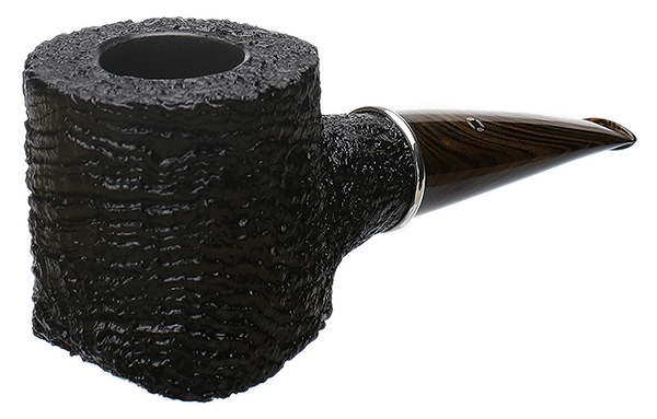 Larry Roush Sandblasted Bent Pot with Silver (S4) (2466)
