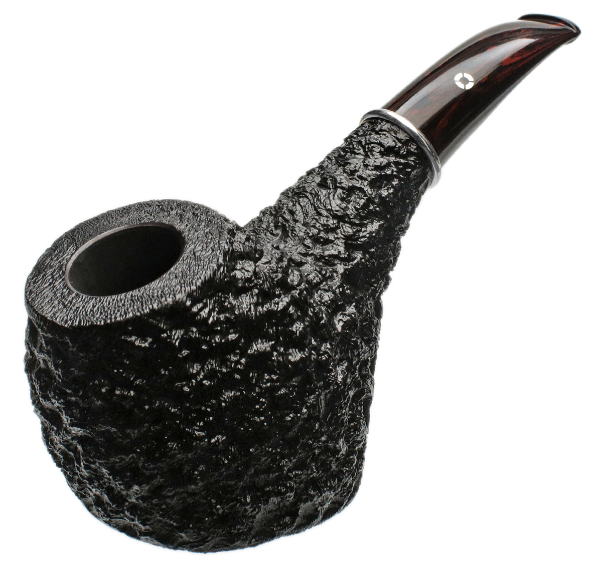 Larry Roush Rusticated & Sandblasted Pokerhawk with Silver (L2) (2507)