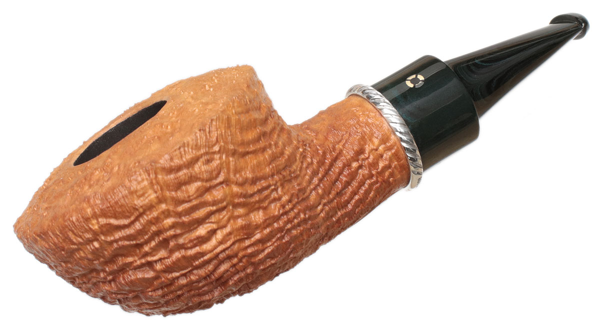 Larry Roush Sandblasted Rhodesian with Rope Finish Silver (S5) (2521)