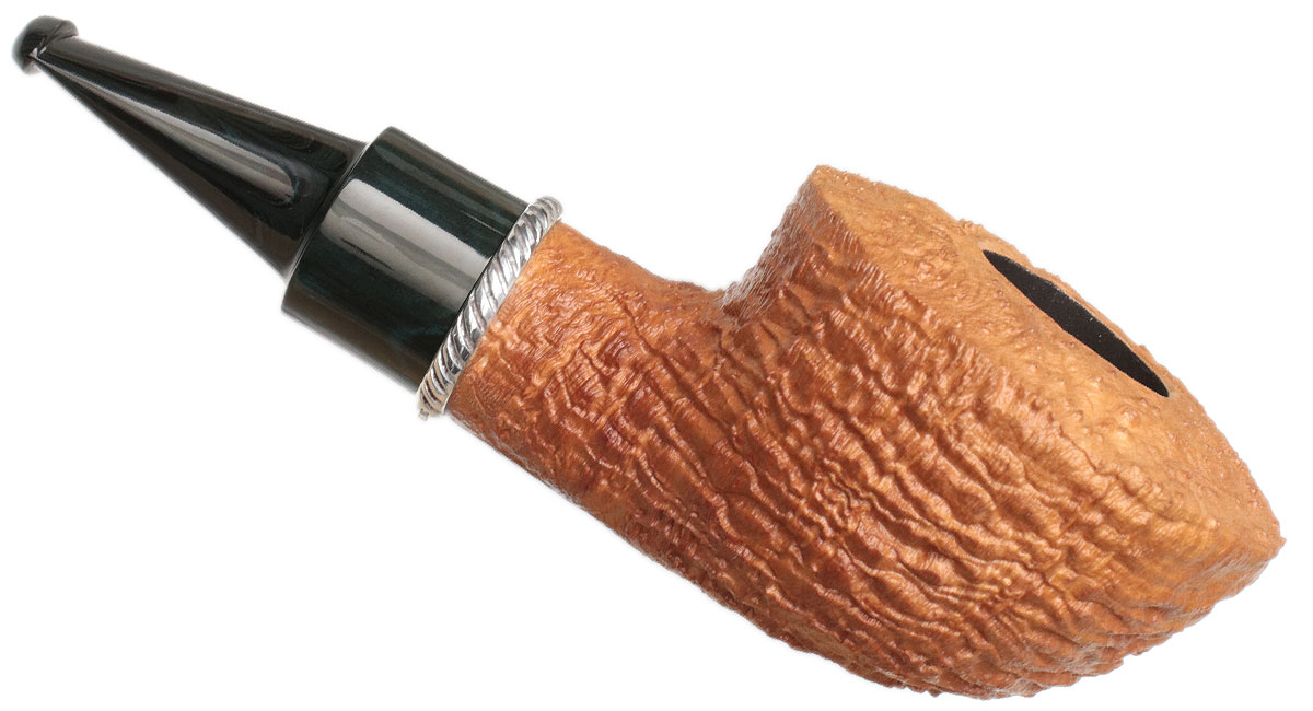 Larry Roush Sandblasted Rhodesian with Rope Finish Silver (S5) (2521)