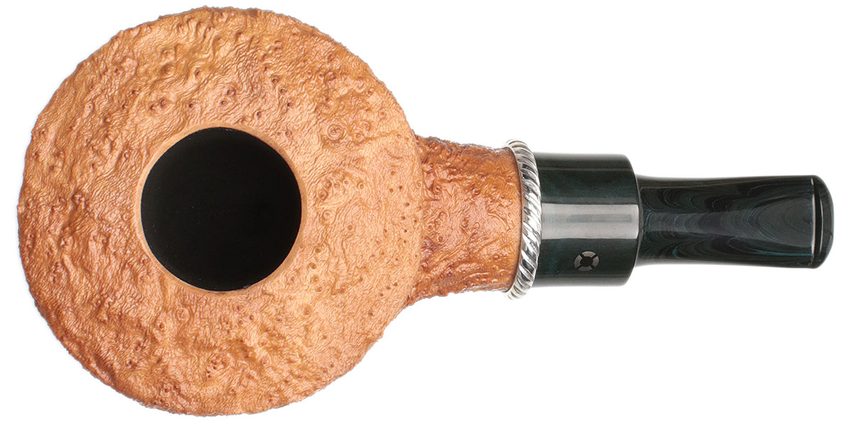 Larry Roush Sandblasted Rhodesian with Rope Finish Silver (S5) (2521)