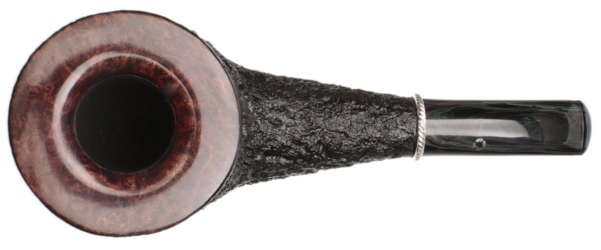 Larry Roush Partially Sandblasted Horn with Silver (S5) (2520)