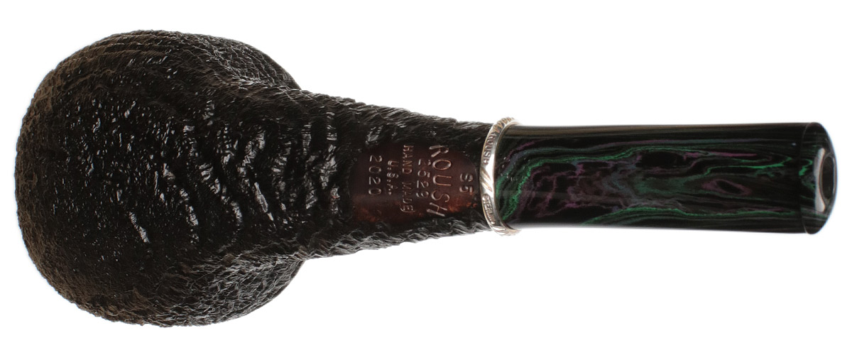 Larry Roush Partially Sandblasted Horn with Silver (S5) (2520)