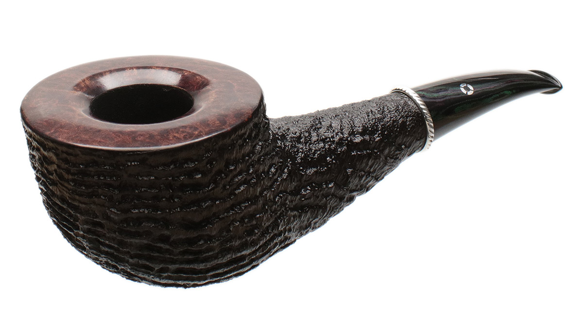 Larry Roush Partially Sandblasted Horn with Silver (S5) (2520)