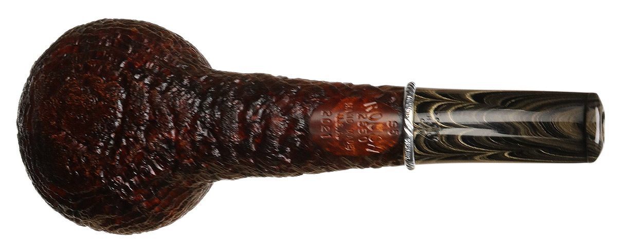 Larry Roush Sandblasted Bent Apple with Silver (S5) (2550)