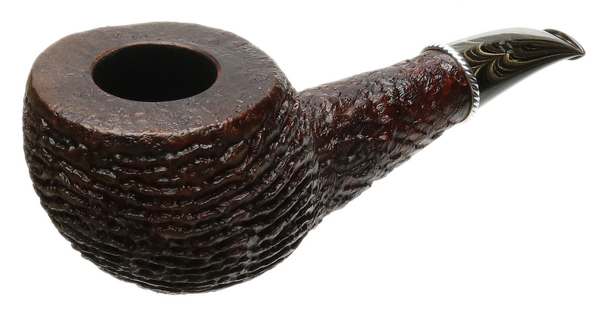 Larry Roush Sandblasted Bent Apple with Silver (S5) (2550)
