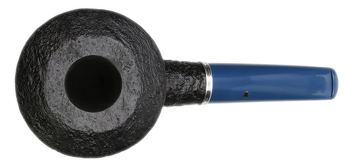 Sandblasted Oversized Rhodesian with Silver (L3) (2635) Tobacco Pipe