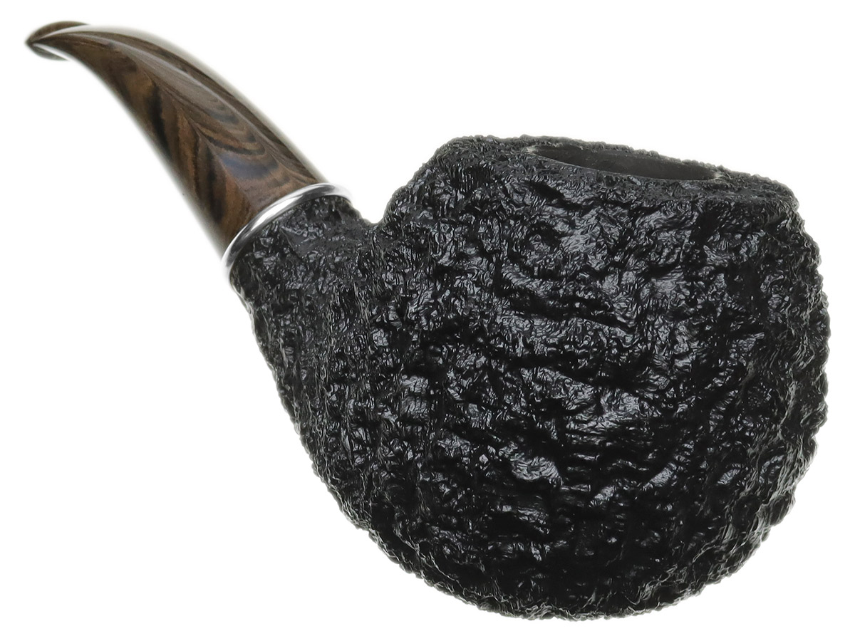 Larry Roush Rusticated & Sandblasted Oversized Bent Apple with Silver (L3) (2700)