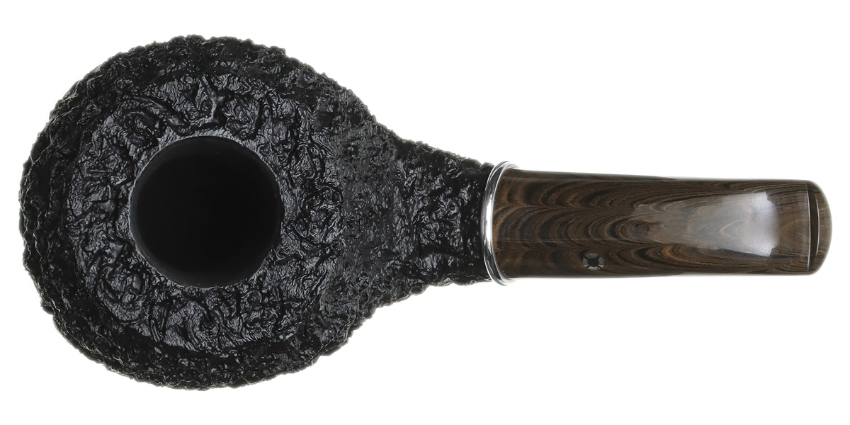 Larry Roush Rusticated & Sandblasted Oversized Bent Apple with Silver (L3) (2700)