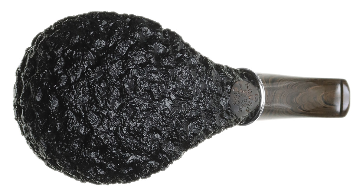 Larry Roush Rusticated & Sandblasted Oversized Bent Apple with Silver (L3) (2700)