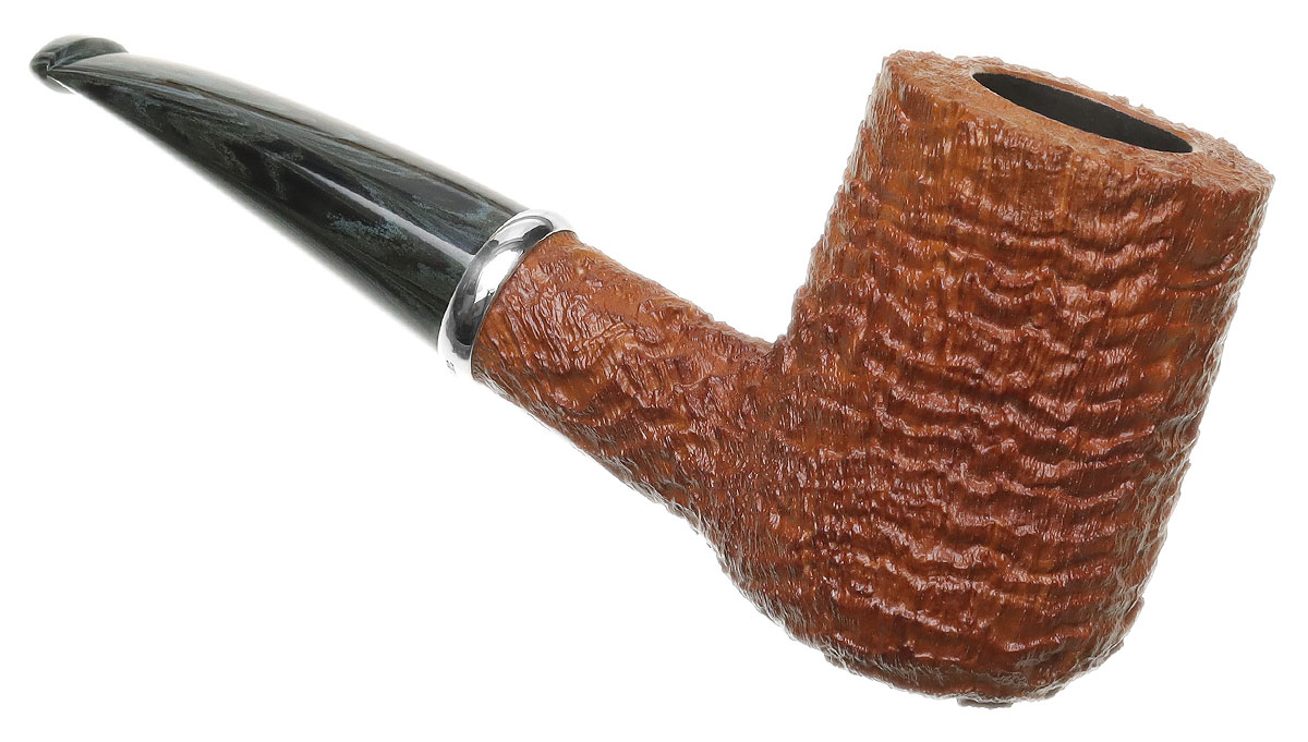Larry Roush Sandblasted Natural Billiard with Silver (S4) (2717)