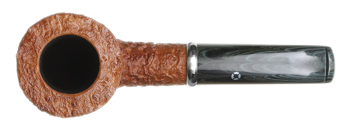 Larry Roush Sandblasted Natural Billiard with Silver (S4) (2717)