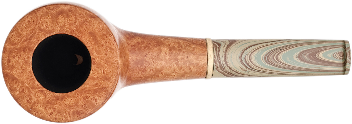 Fl&aacute;via Rodrigues Smooth Natural Pot with Brushed Bronze
