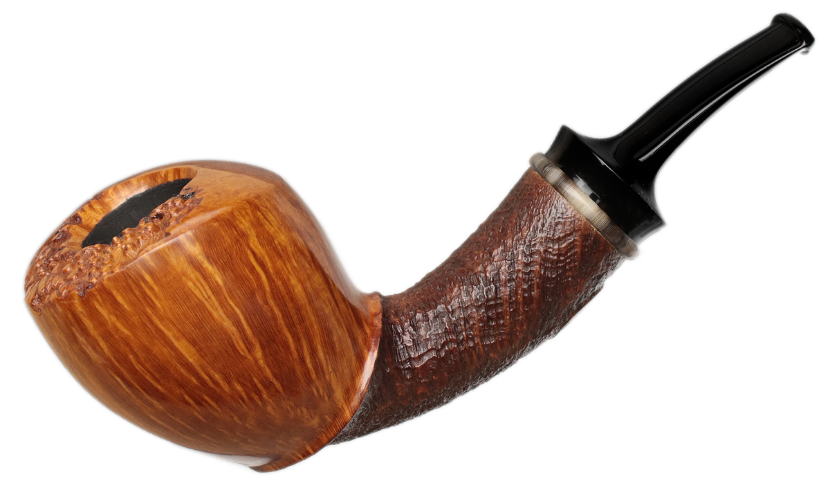 Yuwei Partially Sandblasted Bent Dublin with Horn