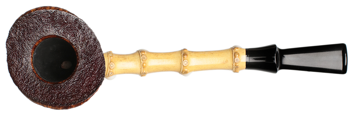 Yuwei Partially Sandblasted Bent Dublin with Bamboo