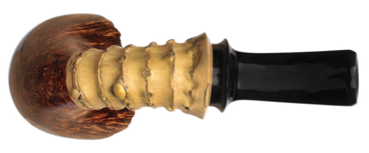 Yuwei Smooth Bent Dublin with Bamboo and Spalted Maple