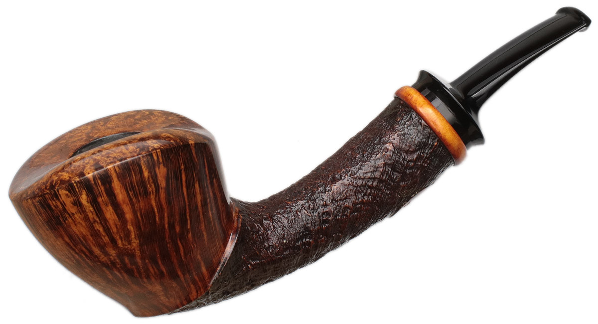 Yuwei Partially Sandblasted Bent Dublin with Boxwood
