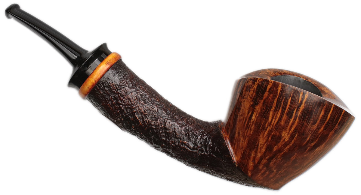 Yuwei Partially Sandblasted Bent Dublin with Boxwood
