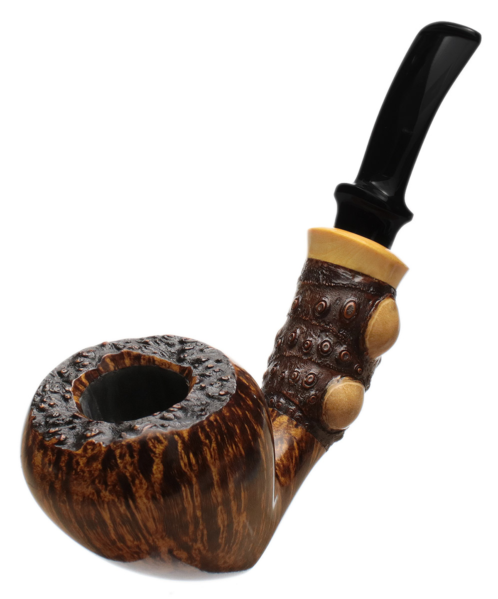 Yuwei Smooth Acorn with Bamboo and Boxwood