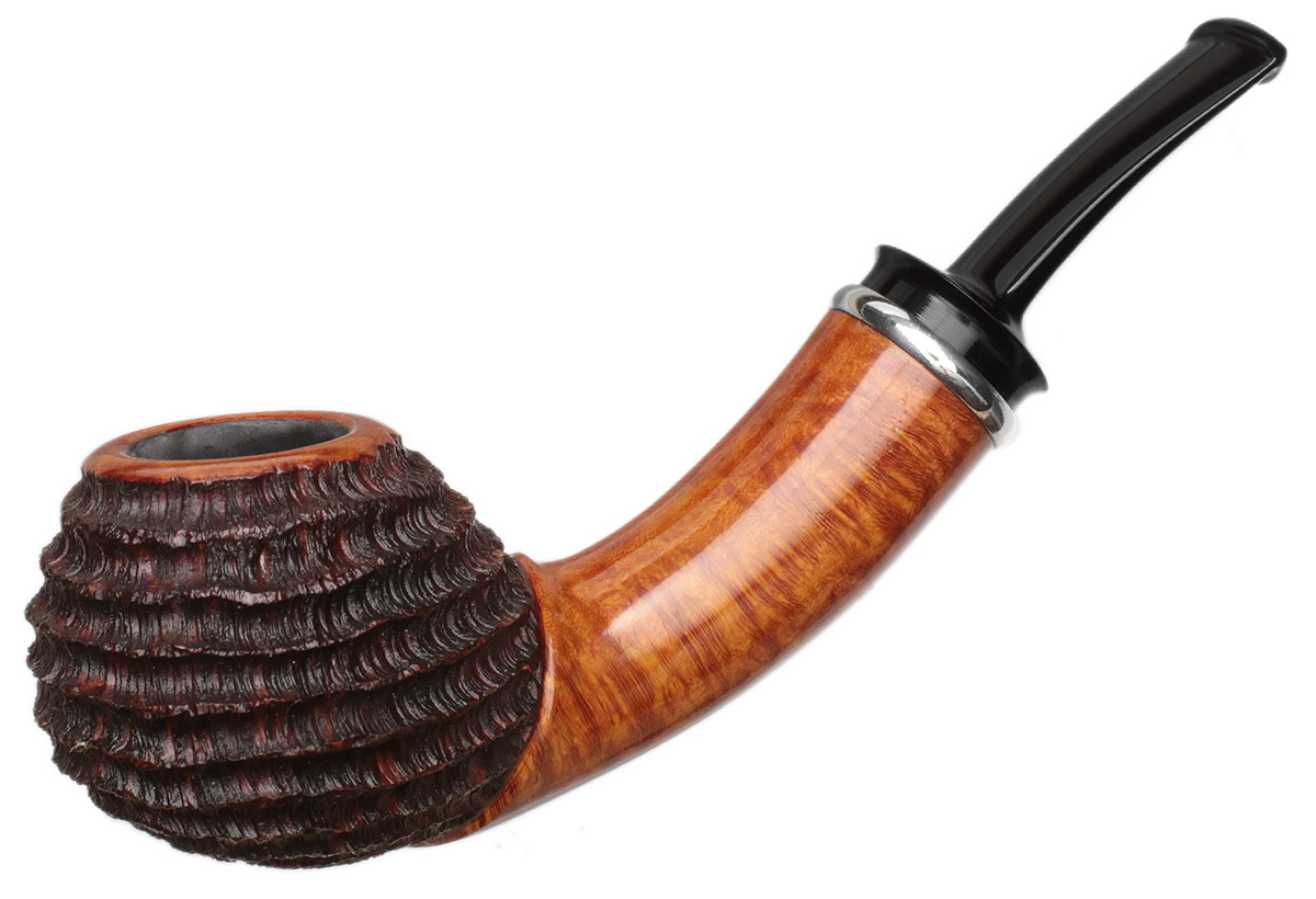Yuwei Partially Rusticated Bent Apple with Silver