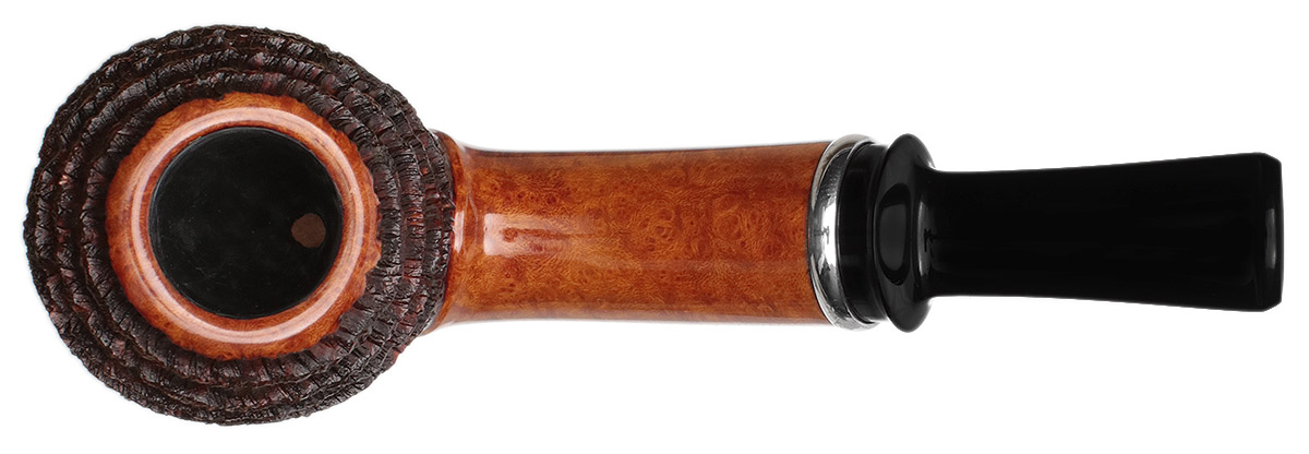 Yuwei Partially Rusticated Bent Apple with Silver