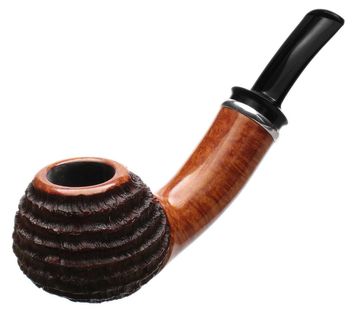 Yuwei Partially Rusticated Bent Apple with Silver