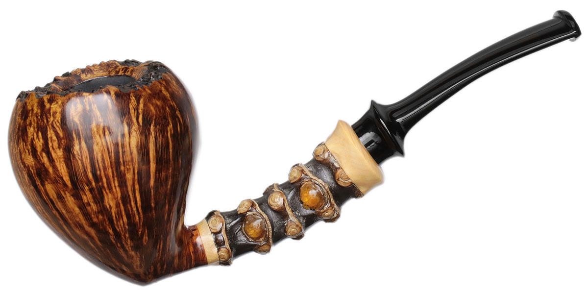 Yuwei Smooth Acorn with Bamboo and Boxwood