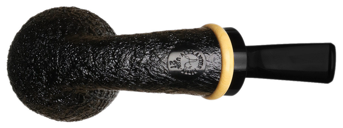 Alexander Hasty Sandblasted Bent Apple with Boxwood
