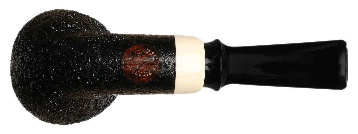 Alexander Hasty Sandblasted Bent Brandy with Ivorite
