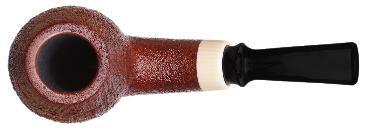 Alexander Hasty Sandblasted Bent Brandy with Ivorite