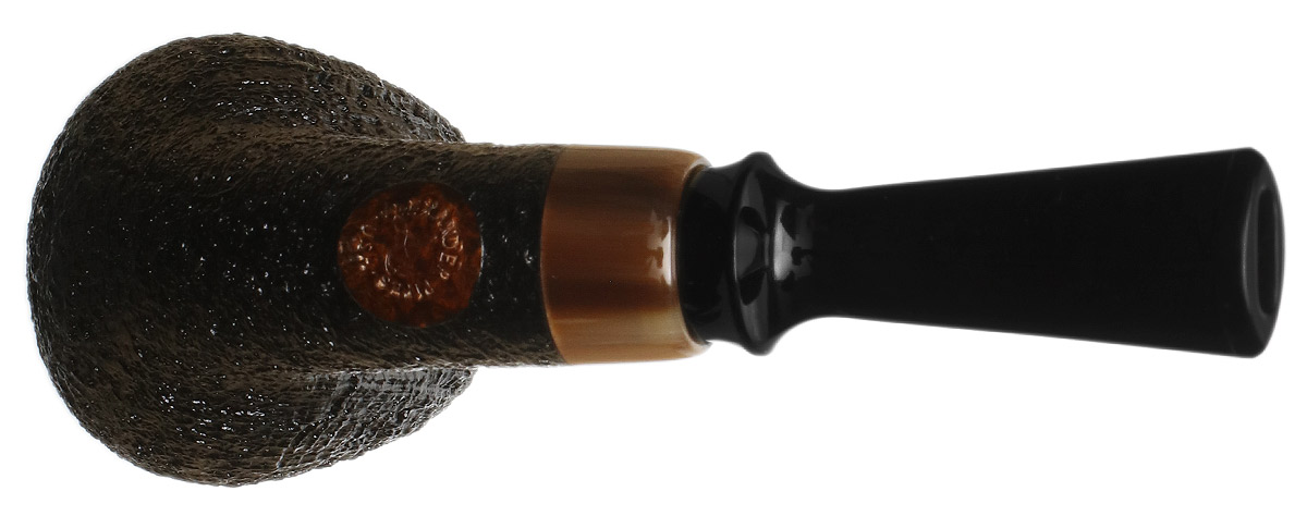 Alexander Hasty Sandblasted Bent Brandy with Ox Horn