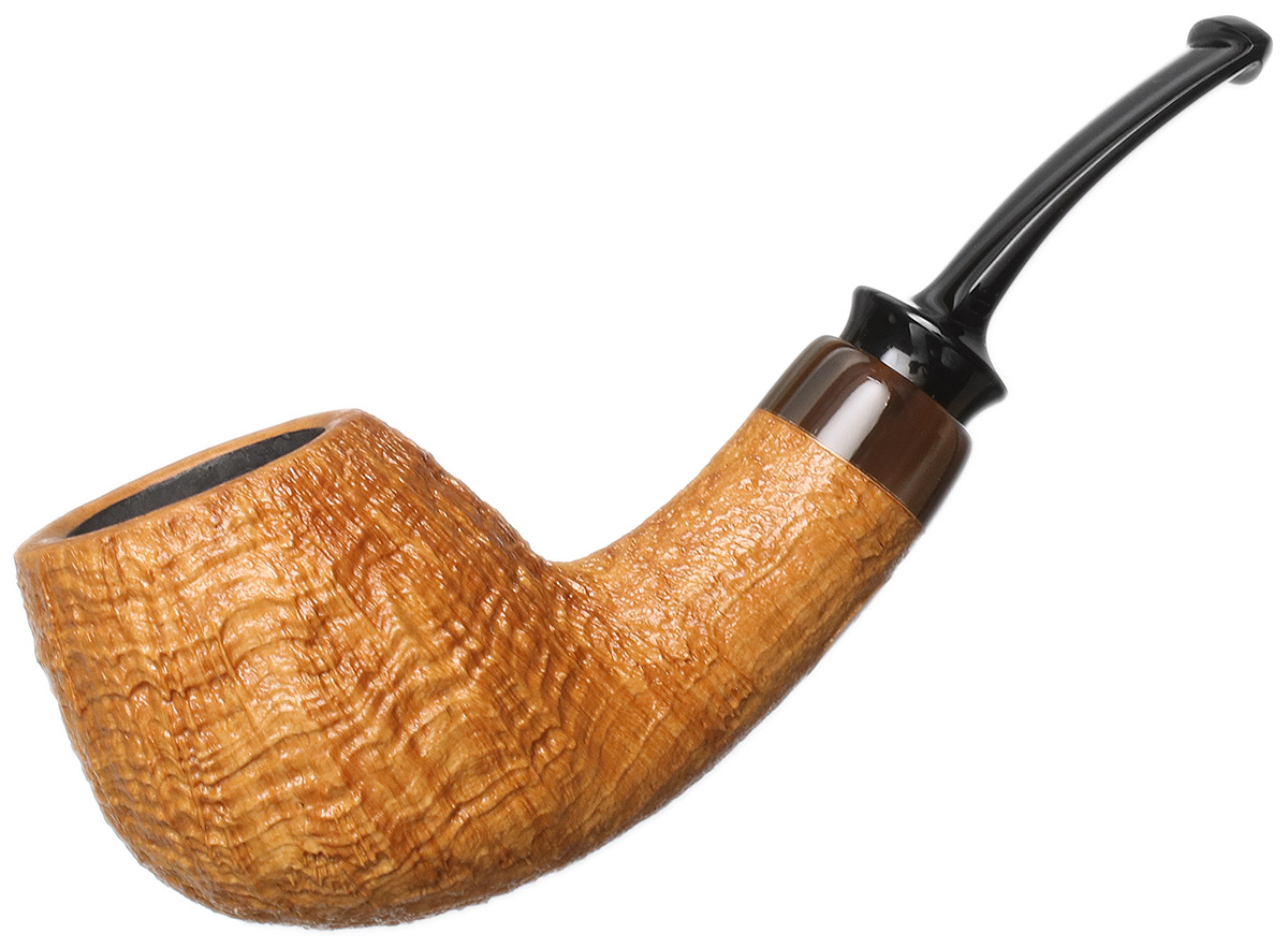 Alexander Hasty Sandblasted Bent Brandy with Ox Horn