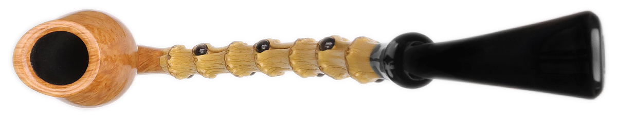 Luiz Lavos Natural Smooth Cavalier Tulip with Bamboo and Horn (Smoking Snake)