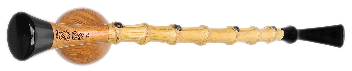 Luiz Lavos Natural Smooth Cavalier Tulip with Bamboo and Horn (Smoking Snake)