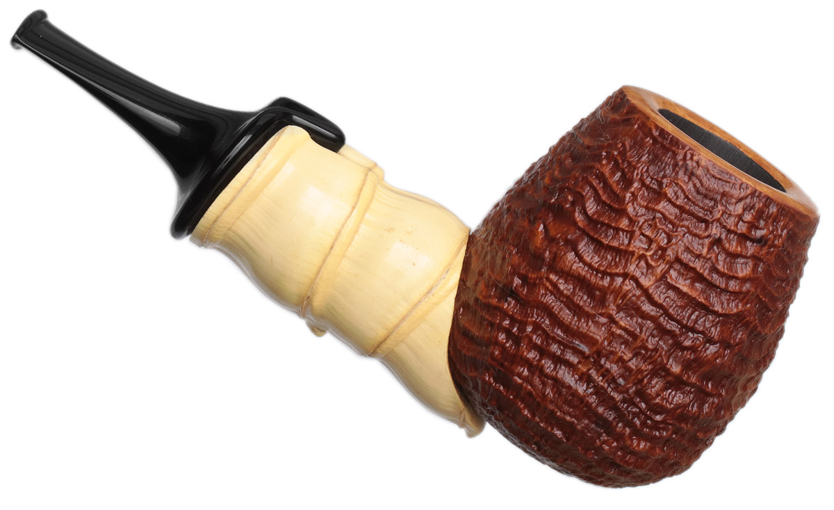 Andrey Grigoriev Sandblasted Billiard with Buddha Belly Bamboo (Magnetic Stem)
