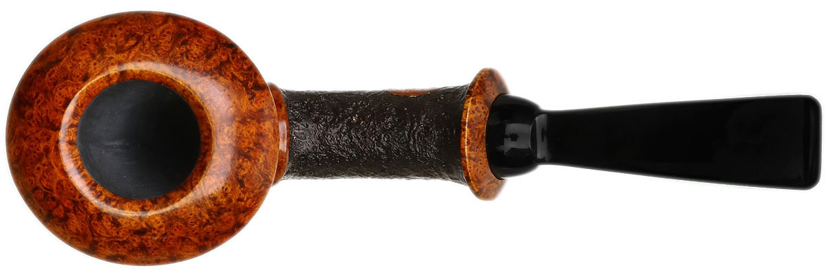 Yang Kun Partially Sandblasted Bent Dublin Sitter (Four Footprints) (2239)