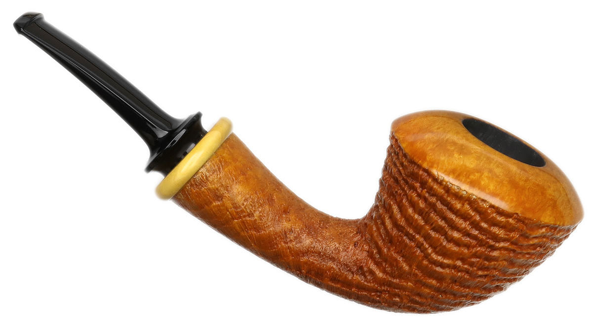 Yang Kun Sandblasted Bent Dublin with Boxwood (Four Footprints) (2246)