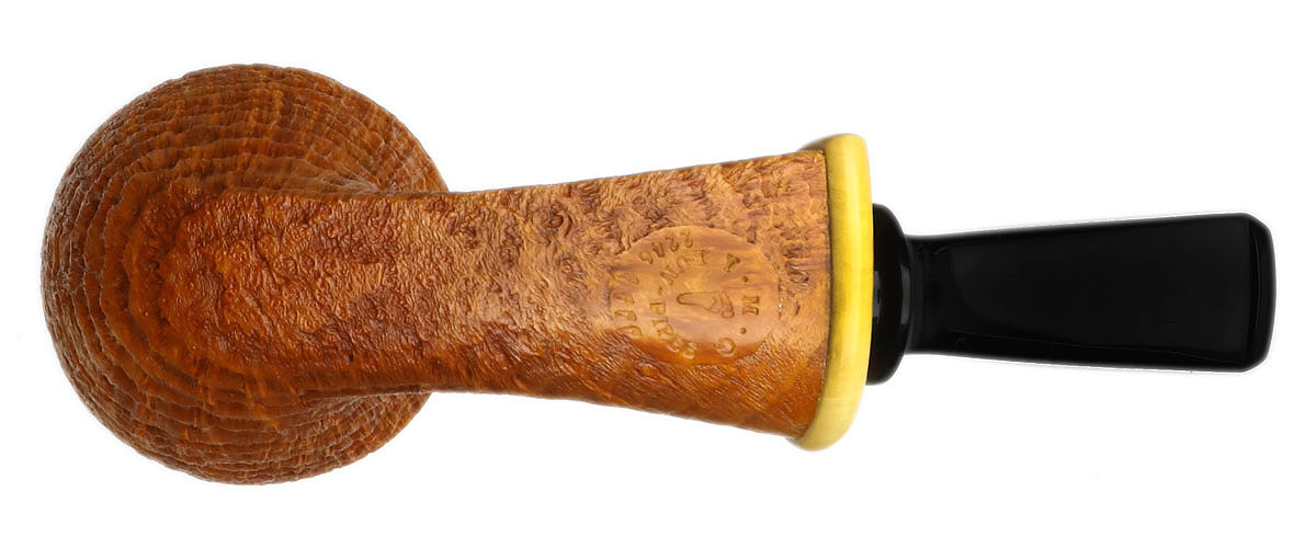 Yang Kun Sandblasted Bent Dublin with Boxwood (Four Footprints) (2246)