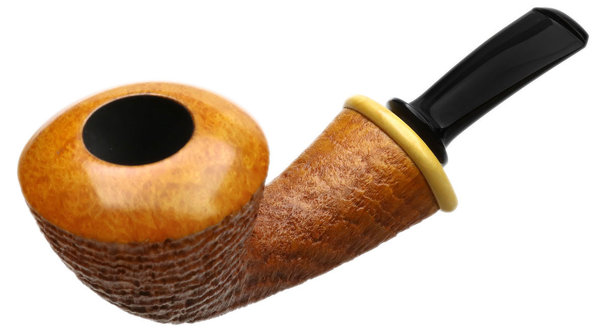 Yang Kun Sandblasted Bent Dublin with Boxwood (Four Footprints) (2246)