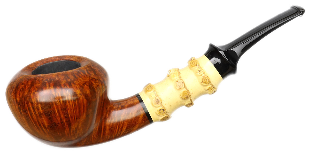 Yang Kun Smooth Acorn with Bamboo (Four Footprints) (2240)