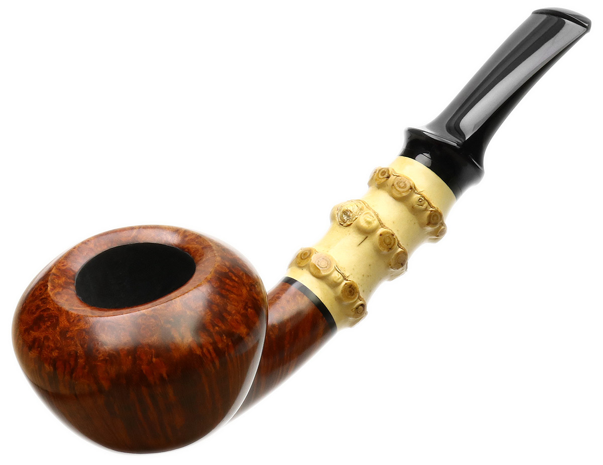 Yang Kun Smooth Acorn with Bamboo (Four Footprints) (2240)