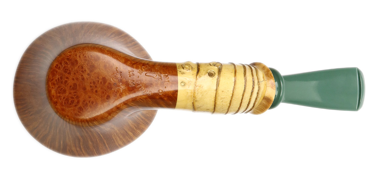 Yang Kun Smooth Bent Dublin with Bamboo and Olivewood (Signature) (2241)